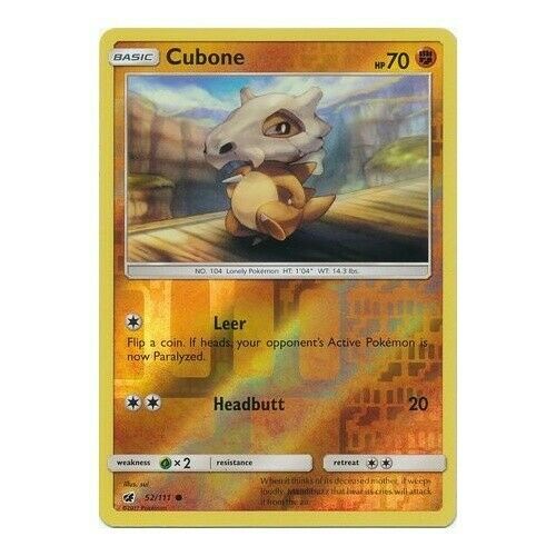 Cubone - 7/12 - Confetti Holo